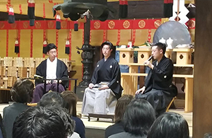 音声ガイド支援　上田宜照・福田竹弌志の会「幻點」岡山公演（大元 宗忠神社 岡山）